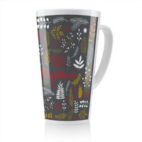 Benjamin Tate Design Merry Christmas Lettering Dining Latte Mug in Natural | Size: 100 cm