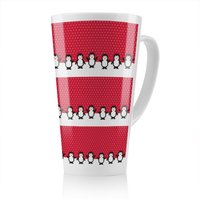 Benjamin Tate Design Penguins Dining Latte Mug in Natural | Size: 100 cm