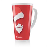Benjamin Tate Design Santa Claus Hat & Beard Dining Latte Mug in Natural | Size: 100 cm