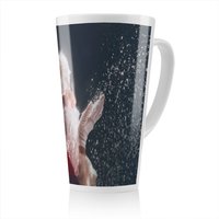 Benjamin Tate Design Merry Christmas & Happy Holidays Dining Latte Mug in Natural | Size: 100 cm
