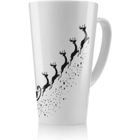 Benjamin Tate Design Santa Claus Flying Dining Latte Mug in Natural | Size: 100 cm