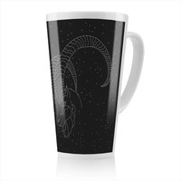 Benjamin Tate Design Capricorn Zodiac Sign Dining Latte Mug in Natural | Size: 100 cm