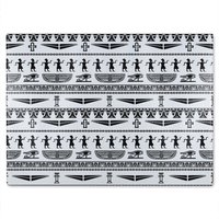 Benjamin Tate Design Tribal Egyptian Art Glass Chopping Board in Natural