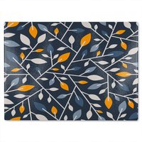 Benjamin Tate Design Geometric Abstract Glass Chopping Board in Natural