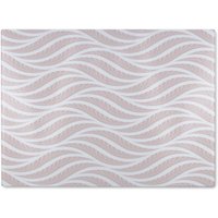 Benjamin Tate Design Geometric Pattern With Leaves Glass Chopping Board in Natural