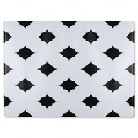 Benjamin Tate Design Star Ornament Glass Chopping Board in Natural