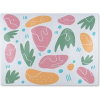 Benjamin Tate Design Abstract nature illustrations Designer Glass Chopping Board in Natural