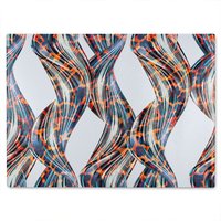 Benjamin Tate Design Snake & Leopard Skin Glass Chopping Board in Natural