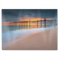 Benjamin Tate Design Designer Glass Chopping Board Designer Glass Chopping Board in Natural