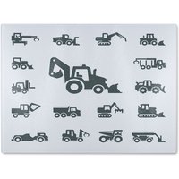 Benjamin Tate Design Construction equipment Designer Glass Chopping Board in Natural