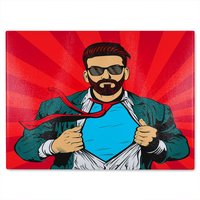 Benjamin Tate Design Success concept Designer Glass Chopping Board in Natural