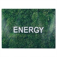 Benjamin Tate Design Wellness Energy Designer Glass Chopping Board in Natural