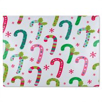 Benjamin Tate Design Candy Pattern Dining Glass Chopping Board in Natural
