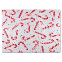 Benjamin Tate Design Canes Pattern Dining Glass Chopping Board in Natural