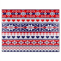 Benjamin Tate Design Scottish Fair Dining Glass Chopping Board in Natural
