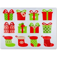 Benjamin Tate Design Stylish Of Gifts Dining Glass Chopping Board in Natural