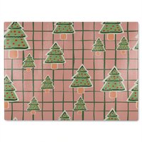 Benjamin Tate Design Winter Cookies Dining Glass Chopping Board in Natural