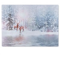 Benjamin Tate Design In The Frost Dining Glass Chopping Board in Natural