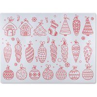 Benjamin Tate Design Winter Toys Dining Glass Chopping Board in Natural