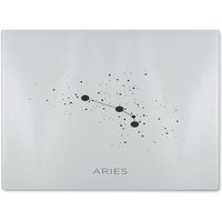 Benjamin Tate Design Star Constellation Zodiac Aries Dining Glass Chopping Board in Natural