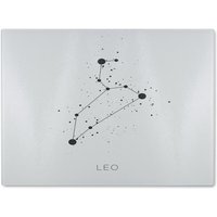 Benjamin Tate Design Star Constellation Zodiac Leo Dining Glass Chopping Board in Natural