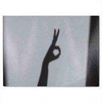 Benjamin Tate Design Hand Silhouette Glass Chopping Board in Natural