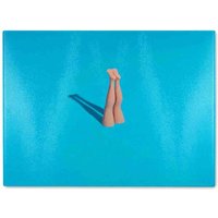 Benjamin Tate Design Swimming Dive Glass Chopping Board in Natural