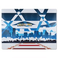 Benjamin Tate Design Hollywood Glass Chopping Board in Natural