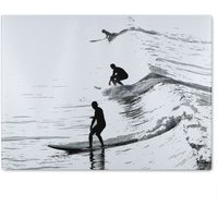 Benjamin Tate Design Surfers Glass Chopping Board in Natural