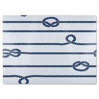Benjamin Tate Design Rope Glass Chopping Board in Natural
