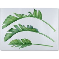 Benjamin Tate Design Triple Botanical Glass Chopping Board in Natural
