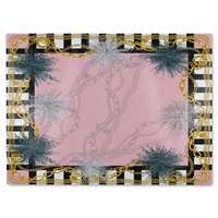 Benjamin Tate Design Chains Glass Chopping Board in Natural