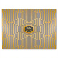 Benjamin Tate Design Art Deco Style Glass Chopping Board in Natural