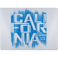 Benjamin Tate Design California Venice Beach Glass Chopping Board in Natural