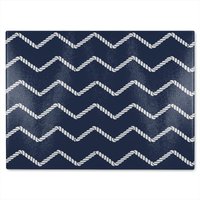 Benjamin Tate Design Zig Zagged Rope Glass Chopping Board in Natural