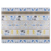 Benjamin Tate Design Heiroglyphs Glass Chopping Board in Natural