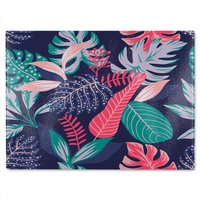 Benjamin Tate Design Tropical Plant Leaves Glass Chopping Board in Natural