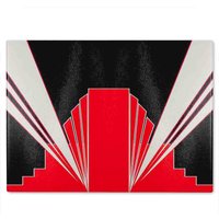 Benjamin Tate Design Art Deco Building Glass Chopping Board in Natural