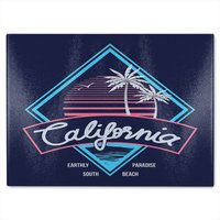 Benjamin Tate Design Neon California Glass Chopping Board in Natural
