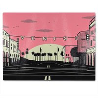 Benjamin Tate Design Venice Cali Sun Glass Chopping Board in Natural