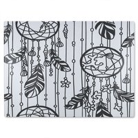 Benjamin Tate Design Black Contour Glass Chopping Board in Natural