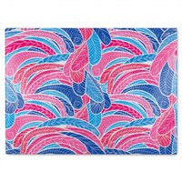 Benjamin Tate Design Boho Pink Glass Chopping Board in Natural