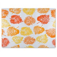 Benjamin Tate Design Hand Drawn Boho Spring Glass Chopping Board in Natural