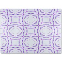 Benjamin Tate Design Purple Brilliant Boho Glass Chopping Board in Natural