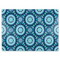 Benjamin Tate Design Boho Magic Symbol Glass Chopping Board in Natural