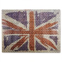 Benjamin Tate Design Hessian Jack Glass Chopping Board in Natural