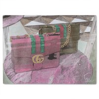 Benjamin Tate Design bat Selection Glass Chopping Board in Natural