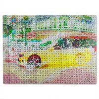 Benjamin Tate Design Champs Elysees Camero Glass Chopping Board in Natural