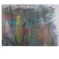 Benjamin Tate Design Fine Art Tree Glass Chopping Board in Natural