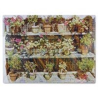 Benjamin Tate Design Plant Pots Glass Chopping Board in Natural